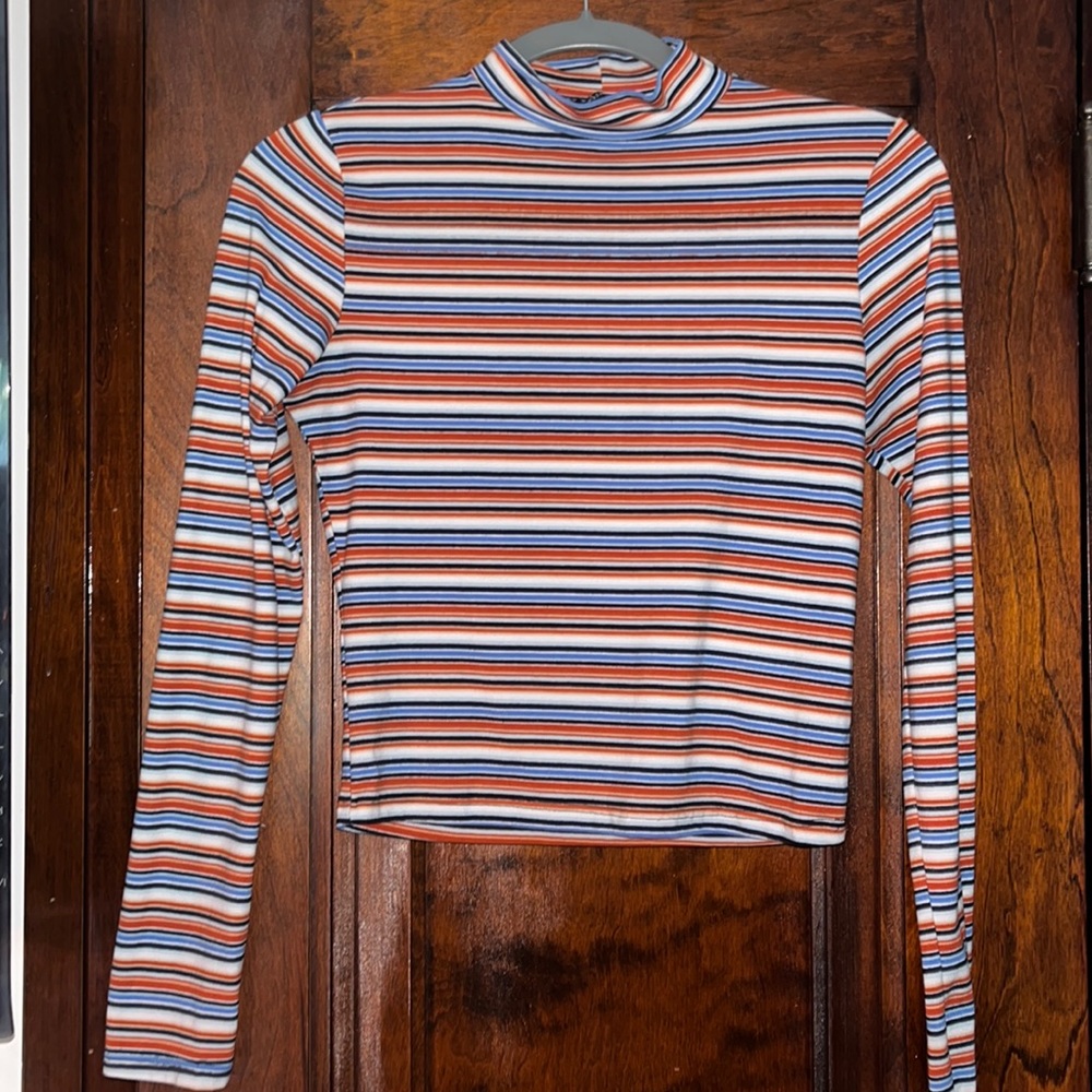 Forever 21, Striped long sleeve turtleneck, Small